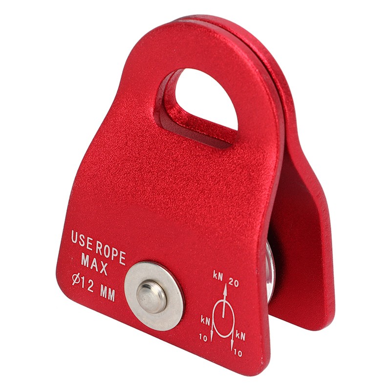 20KN Climbing Pulley Aluminum Mg Alloy Downhill Side Plate Single