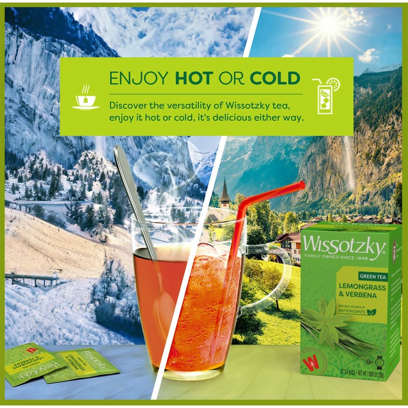Wissotzky Lemongrass & Verbena Green Tea (6 Pack - 120
