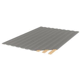 Nutan, 0.75-Inch Heavy Duty Vertical Wooden Bunkie Board/Bed Slats, Full, Grey