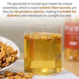 Wanhua Hall Luo Han Guo Dried Tea Premium Monk Fruit Natural Sweetener Siraitia Grosvenorii Tea 罗汉果芯 罗汉果茶 罗汉果 5.6oz/160g