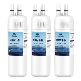 MARRIOTTO EDR1RXD1 Refrigerator Water Filter Compatible with Whirlpool W10295370A, WHR1RXD1, KAD1RXD1, Filter 1, W10295370, P4RFWB, P8RFWB2L, 46-9930, 46-9081 Refrigerator Water Filter, Pack of 3