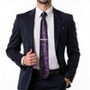 DiBanGu Silk Paisley Ties for Men Woven Necktie and Pocket