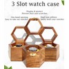 AB Handicrafts MOM's BEST GIFT - Wooden Watch Box Organizer