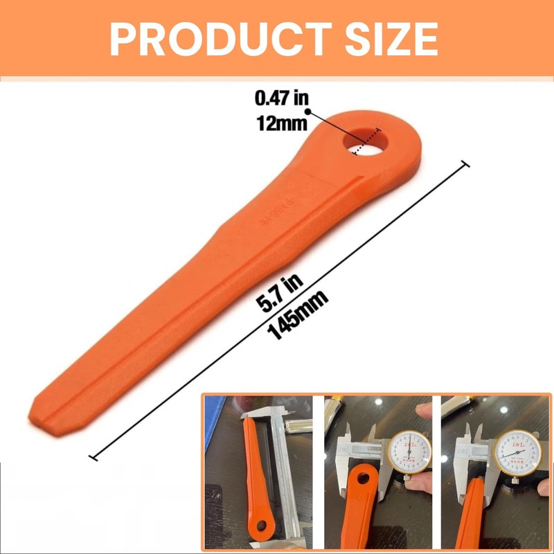 ZYKJGG 12Pk Plastic Blades-Orange for Stihl Weed Eater Blade PolyCut