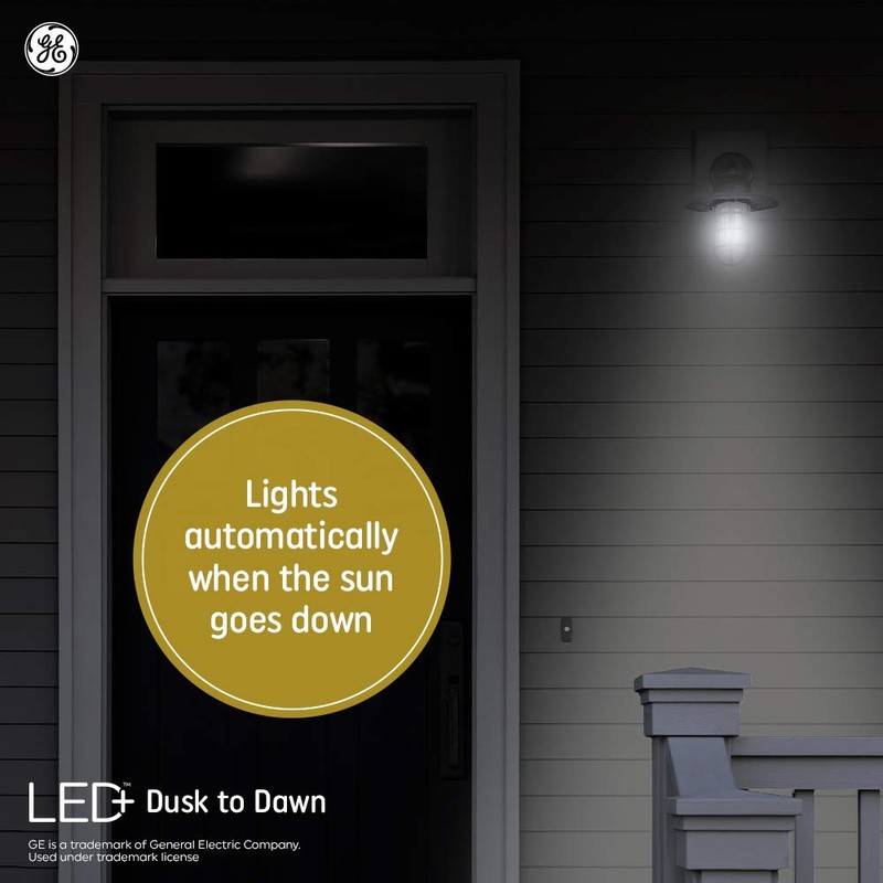 GE LED+ Dusk to Dawn Daylight A19 (1-Pack)