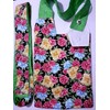 Catheter Night Bag Holder, Cover with a Handle and Over Shoulder Strap.100% Cotton. Floral Pattern.