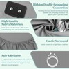 RIQINXIN Grounding Fitted Sheet Conductive with EU Grounding Cable for