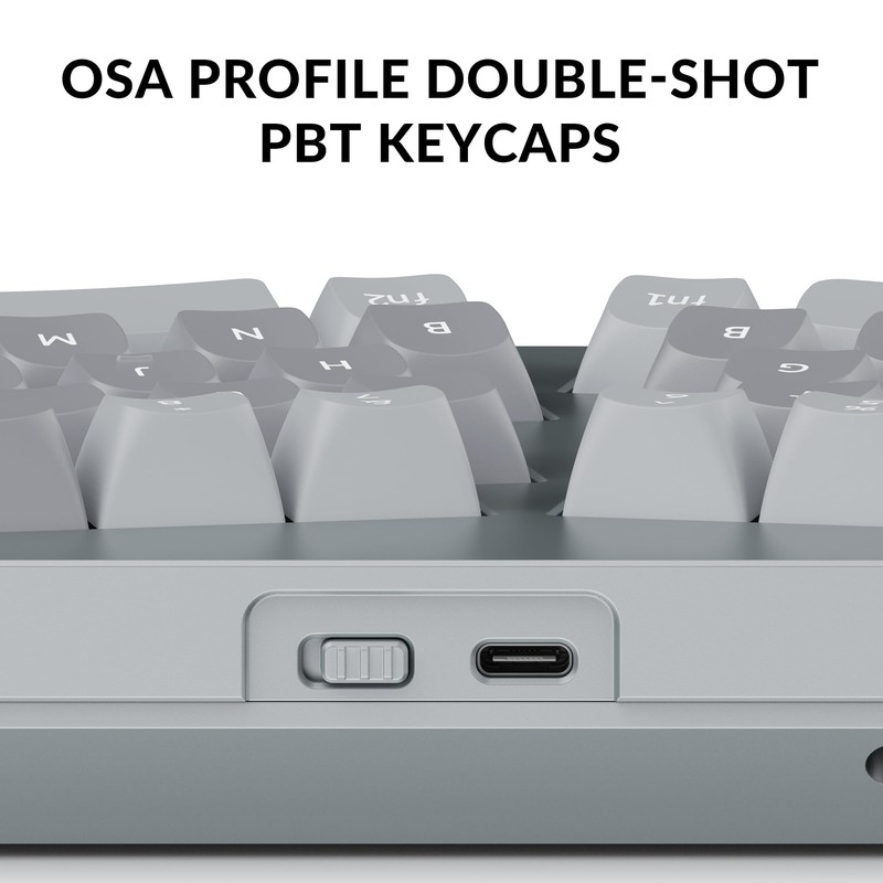 Keychron Q8 Wired Custom Mechanical Keyboard, 65% Alice Layout QMK/VIA