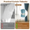 Curtain Tiebacks | Magnetic Wood Bead Curtain | Sunflower Curtain