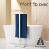 KOKOSIRI Floor Stand Towel Rack for Bathroom 2-Tier Free Standing
