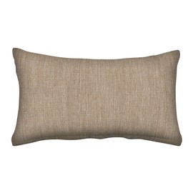 Honeycomb Outdoor Lumbar Toss Pillow Set, 20" W x 12" L, Textured Solid Birch Tan Outdoor Pillows
