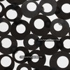 WELTRXE Bath Mat Non Slip Anti Mould, 69x35cm Oval Black