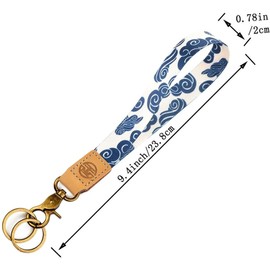 Lindo cordón de muñeca para llaves, llavero, portafolios, soporte de identificación, teléfono celular, cordón de pulsera, llavero