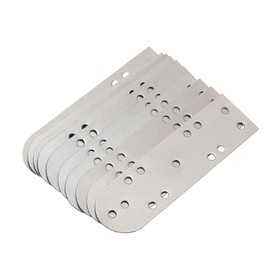 Lord of Battles Lamellar Armor Plates – Birka-Inspired Pre-Drilled 20 Gauge Mild Steel Scales, 100 PCS DIY Plates for Viking & Medieval Armor Reenactment