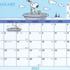 Sanrio 451479 Snoopy Tabletop Sheet Calendar, 2025