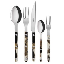 Sabre Bistrot Dune Black 5-Piece Place Setting