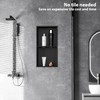 Qeke Stainless Steel Shower Niche 24" X 12", No Tile