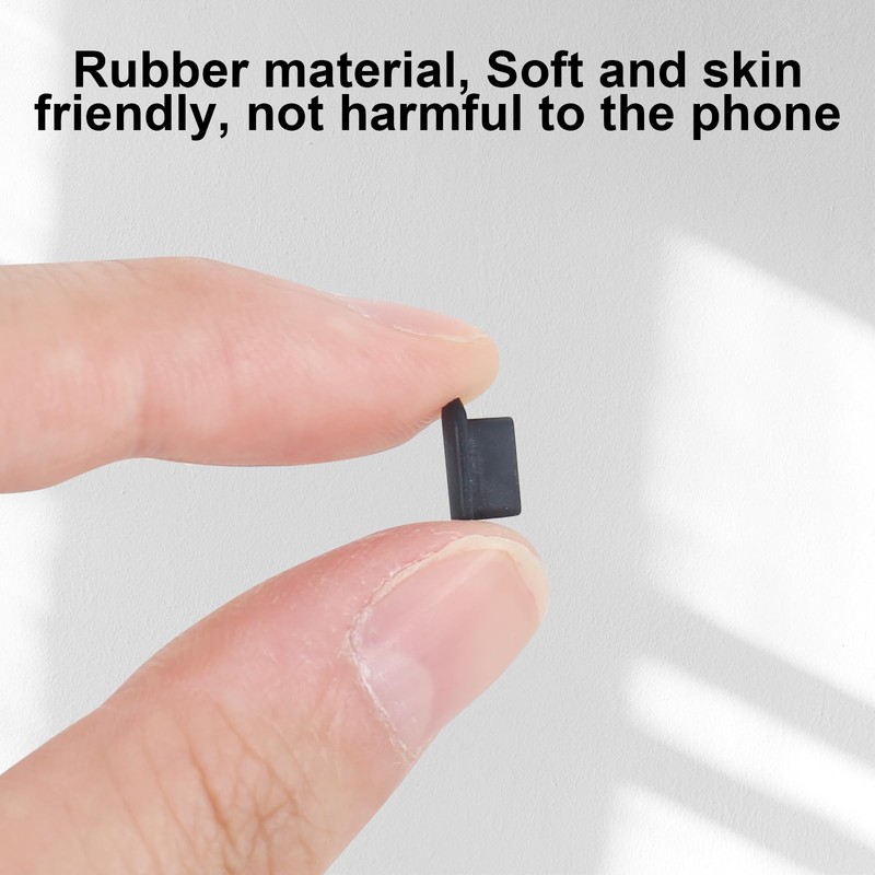 RUCUDIM USB C Dust Cover, 6 Pieces, Type C Dust