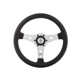 Luisi Italy Racing Vintage Steering Wheel Falcon S Silver Tanegum Rubber 340mm