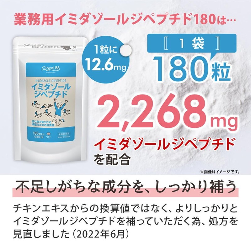Imidazol Dipeptide 180 Tablets Imidazol Imidazol Dipeptide Supplement Chicken Chest