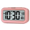 Peakeep Night Light Digital Alarm Clock with Indoor Temperature, Battery
