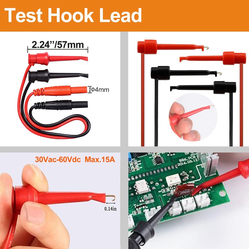 Makeronics 11-in-1 Multimeter Test Lead Kit with Alligator Clips and
