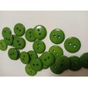 25 x Dark Green Round 18mm Resin Sewing Buttons for