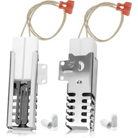 Long Term 2 Pcs PB040001/ AP5315579 Gas Range Oven Igniter Compatible with Viking Range Oven Burner Replace AP5315579 PB040001 065650-000 PB040001 792263, with 4 Ceramic Wiring Cap