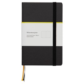 Maruman A6 Notebook Mnemosyne Journal Black 5mm Dot Grid