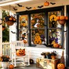 XIMISHOP 8 Sheets 174 Pcs Reusable Halloween Pumpkin Witch Window