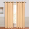 Lavish Home 63-95T938-G Olivia Jacquard Grommet Single Curtain Panel, 95-Inch,