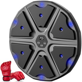 NIBBaNACAL Music Boxing Machine for Adults and Kids,Smart Music Punching Machine with Gloves,Maquina de Boxeo,Home Workout Bluetooth Electronic Equipment