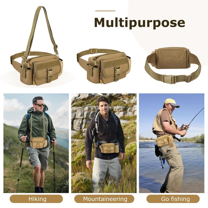 Metal Detecting Waist Bag with Kettle Sleeve Elastic Net，Portable Find