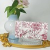 WRAPAHOLIC 25Pcs Red Floral Guest Napkins - Red and White