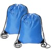 Sliverdew 2 Pcs Blue Drawstring Backpack - Sports Cinch Sack,
