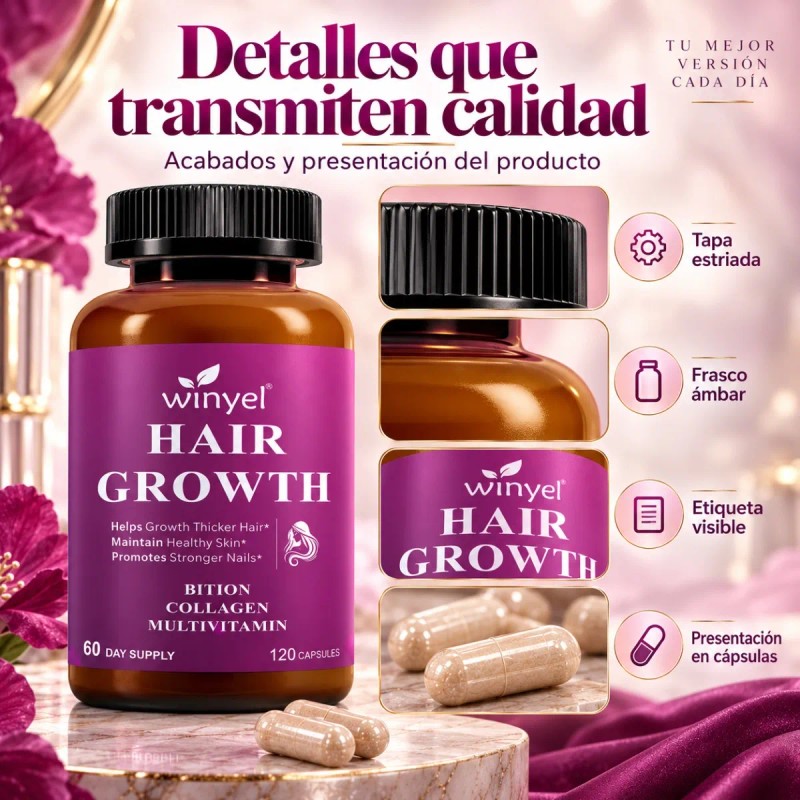 Multivitamínico Con Biotina Colágeno Belleza Diaria Natural