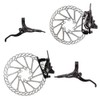 Clarks Clout-1 Hydraulic Disc Brake Pair Post/is Mount 180/160mm Mineral
