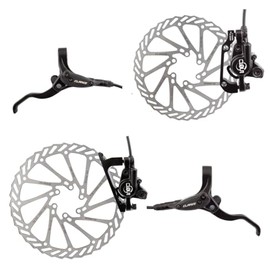 Clarks Clout-1 Hydraulic Disc Brake Pair Post/is Mount 180/160mm Mineral Oil