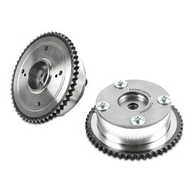 PANGOLIN 2PCS Exhaust & Intake VVT Timing Camshaft Gear Sprocket Phaser Adjuster 24370-2E010 24350-2E011 for 2013 Hyundai Elantra GT 1.8L, for 2014 Elantra GT 2.0L