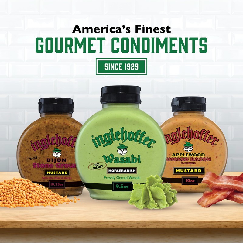 Inglehoffer Hot Creamy Wasabi Horseradish Sauce, 9.5 oz Squeeze Bottle