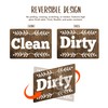 Performore Clean Dirty Magnet for Dishwasher, 3.5" X 2.4" Adhesive