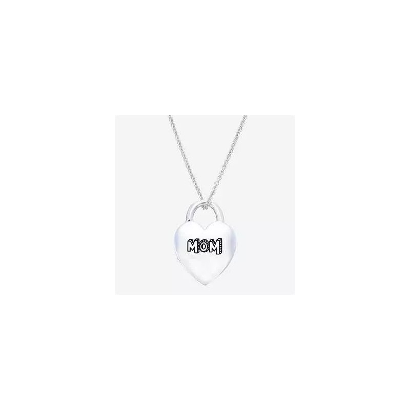 Footnotes Collar Con Colgante De Corazón De Plata Ley Para