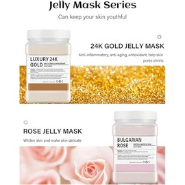 Mascarilla de Gelatina Facial – Tratamiento Iluminador 750g | Mascarilla en Gel que Ilumina y Elimina Pecas, Fórmula sin Goteo, Piel Suave y Radiante 