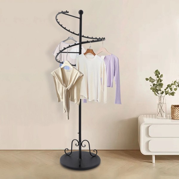 Unbranded Spiral Rotating Clothes Rack Heavy Duty Garment Rack Bedroom