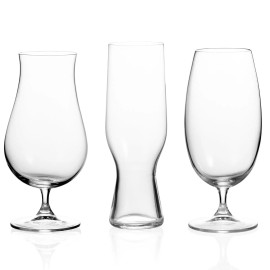 Crystalite Bohemia Artisan Beer Craft Assorted Beer Glasses Tasting Set