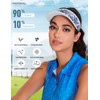 Soneven Womens Golf Visor Adjustable Lightweight Running Cap Print Tennis