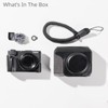 SMALLRIG Camera Leather Case Kit for Canon PowerShot V1 (Black)