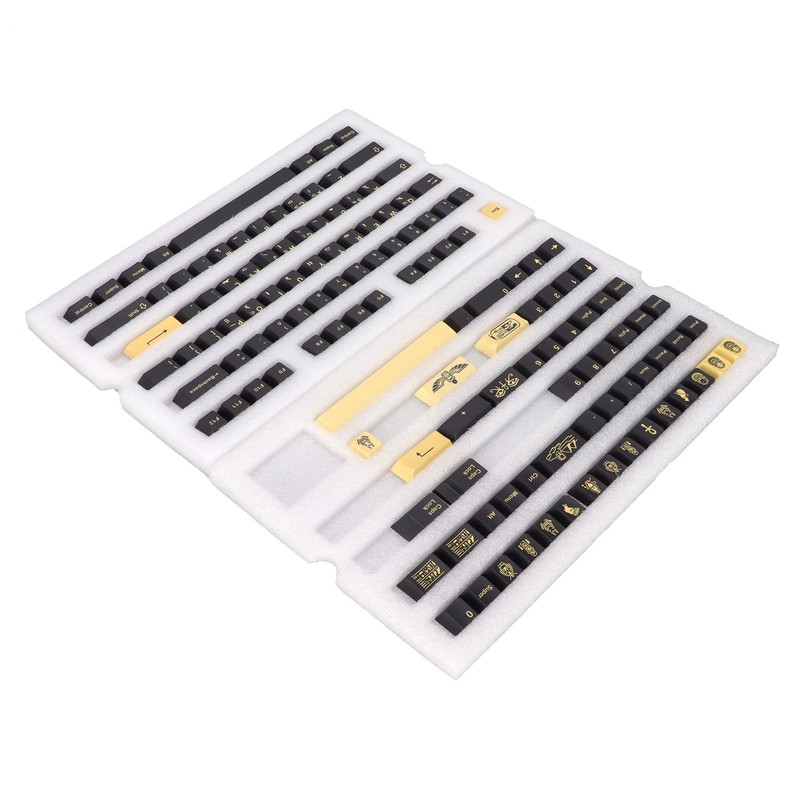 PBT Keycaps 132 Keys Letterless Cherry Height Egyptian Pharaoh Theme