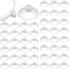 Romooa 50 Pack 20mm Mini Clear Suction Cups for Glass