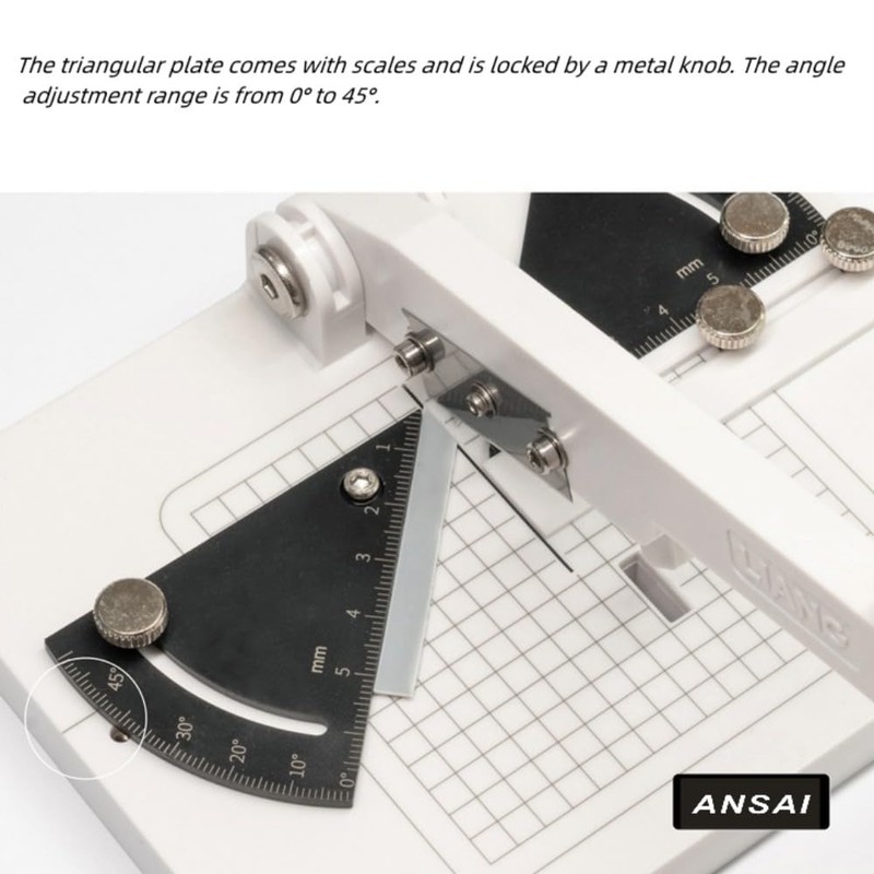 ANSAI Miter Cutter, Angle Cutting Station with 3 Replacement Blades,